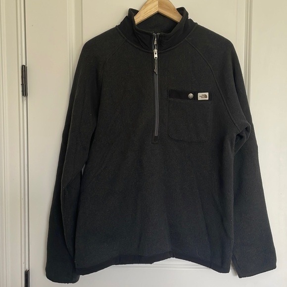 The North Face Men’s Gordon Lyons 1/4 Zip Pullover Jacket Black M - Picture 1 of 7